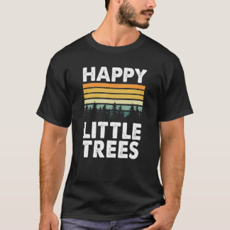 Happy Little Tree Bob Style Vintag T-Shirt