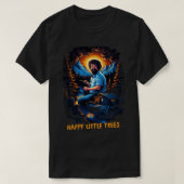 Happy Little Trees Retro Fan Artwork T-Shirt (Design vorne)