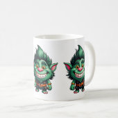 Happy Little Troll Chibi Illustration Kaffeetasse (VorderseiteRechts)