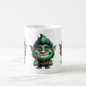 Happy Little Troll Chibi Illustration Kaffeetasse (Mittel)