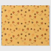 Happy Little Vampire Kitty Pattern Geschenkpapier (Flach)