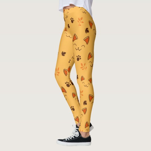 Happy Little Vampire Kitty Pattern Leggings (Links)