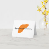 Happy Liver Transplantaversary Script Notecard Karte (Gelbe Blume)