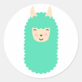Happy Llama Emoji Stickers (Vorderseite)