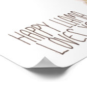 Happy Llama Loves You Poster (Ecke)