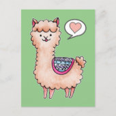 Happy Llama Postkarte (Vorderseite)