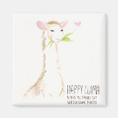 Happy Llama Yummy! Magnet (Vorne)
