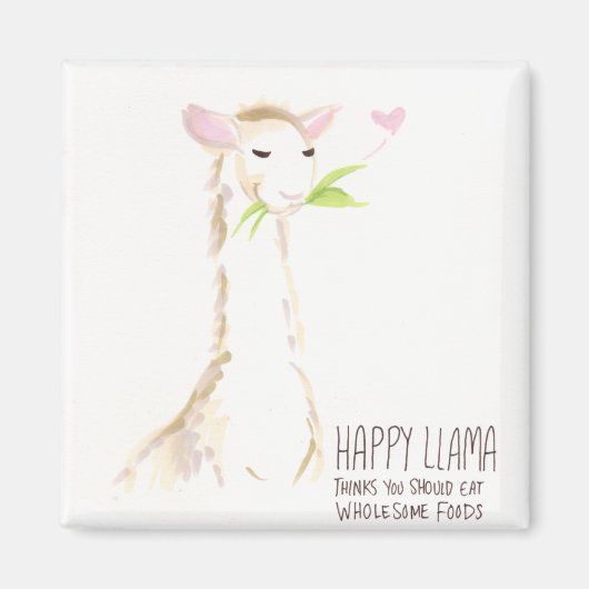 Happy Llama Yummy! Magnet (Vorne)