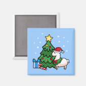 Happy Llamadays Magnet (Vorderseite/Rückseite)