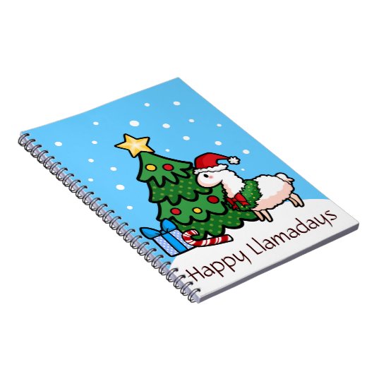 Happy Llamadays Notizblock (Rechte Seite)