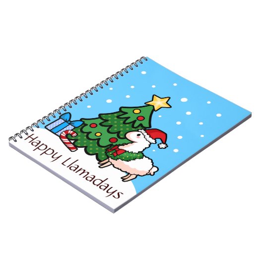 Happy Llamadays Notizblock (Linke Seite)