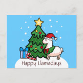 Happy Llamadays Postkarte (Vorderseite)