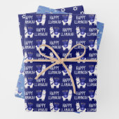 Happy Llamakah Hanukkah Geschenkpapier Set (Beispiel)
