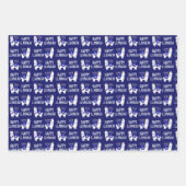 Happy Llamakah Hanukkah Geschenkpapier Set (Vorderseite)