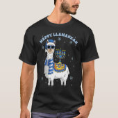 Happy Llamakkah Hanukkah Llama Chanukah Alpaca Gir T-Shirt (Vorderseite)