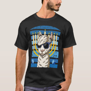 Happy Llamakkah Hanukkah Llama Chanukah Alpaca Jud T-Shirt