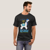 Happy Llamakkah Menorah Hanukkah Llama Cute Alpaca T-Shirt (Vorne ganz)