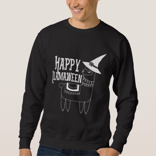 Happy Llamaween Halloween Costume Sweatshirt (Vorderseite)