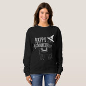 Happy Llamaween Halloween Costume Sweatshirt (Vorne ganz)
