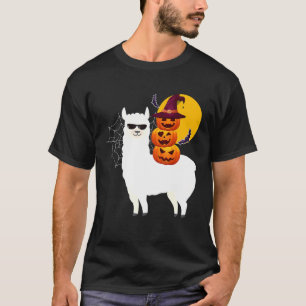 Happy Llamaween Halloween Llama-Jack-Laternenpumpe T-Shirt