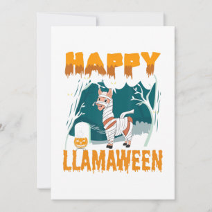 Happy Llamaween Niedliches Llama Halloween-Kostüm  Ankündigung