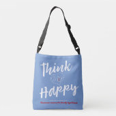 Happy Logo Blue Crossover Tasche (Rückseite)
