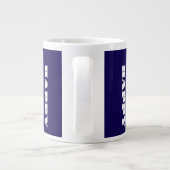 HAPPY Logo Dk Blue Gift Jumbo-Tasse (Rückseite)