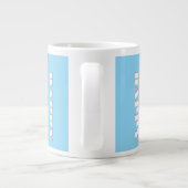 HAPPY Logo Sky Blue Gift Jumbo-Tasse (Rückseite)