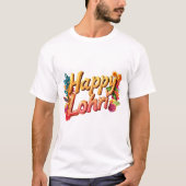 Happy Lohri Traditional Dhol & Harvest T-Shirt (Vorderseite)