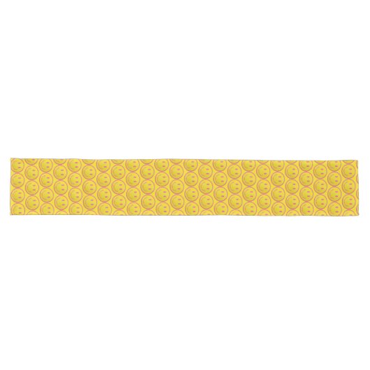Happy Long Table Runner Großer Tischläufer (Horizontal)