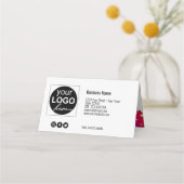 Happy Lovely Valentine's Day Hearts Gift Card Platzkarte (Rückseite)