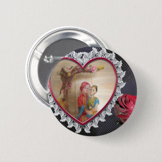 Happy Lovers Day Button (Vorne & Hinten)