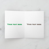 Happy Löwe brüllend Cartoon Illustration Karte (Innenseite)