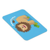Happy Löwe brüllend Cartoon Illustration Magnet (Rechte Seite)