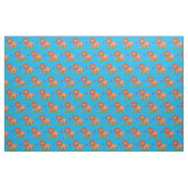 Happy Löwe mit Schmetterling-Cartoon-Abbildung Stoff (Fat Quarter (45,7 x 55,9 cm))