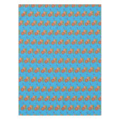 Happy Löwe mit Schmetterling-Cartoon-Abbildung Tischdecke (Vorderseite)