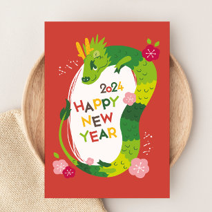 Happy Lunar Chinesisch Neujahrskarte Feiertagskarte