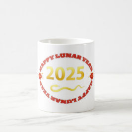 Happy Lunar - Neues Jahr 2025 Kaffeetasse