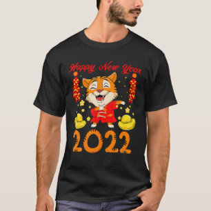 Happy Lunar Neujahr 2022 Niedliches chinesisches T T-Shirt