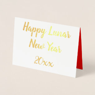Happy Lunar New Year Foil Card Folienkarte