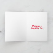 Happy Lunar New Year Glitzer Card Karte (Innenseite)