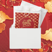 Happy Lunar New Year of the Horse Lucky Clouds Geschenktütchen
