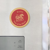 Happy Lunar New Year of the Horse Lucky Clouds Magnet