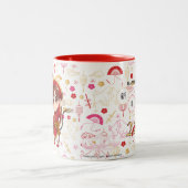 Happy Lunar New Year Ox Storie & Valentine Zweifarbige Tasse (Mittel)