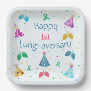 Happy Lung-Aversary-Party Pappteller