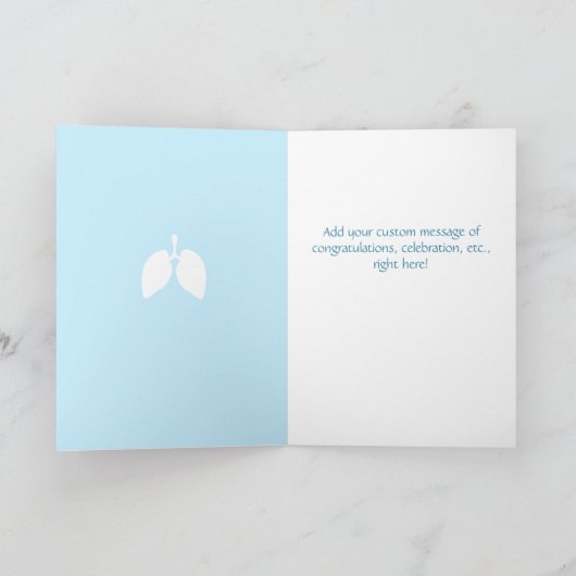 Happy Lung-Jubiläum Custom Karte (Innenseite)