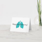 Happy Lungs Transplantaversary Script Notecard Karte (Vorderseite)
