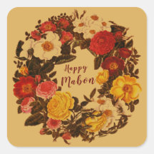 Happy Mabon Herbst Equinox Gezeter gegen Fall Gold
