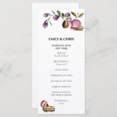 Happy Macaron | Elegante Violet Floral Moderne Programm (Vorne/Hinten)