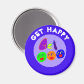 HAPPY MAGNET (Vorderseite/Rückseite)